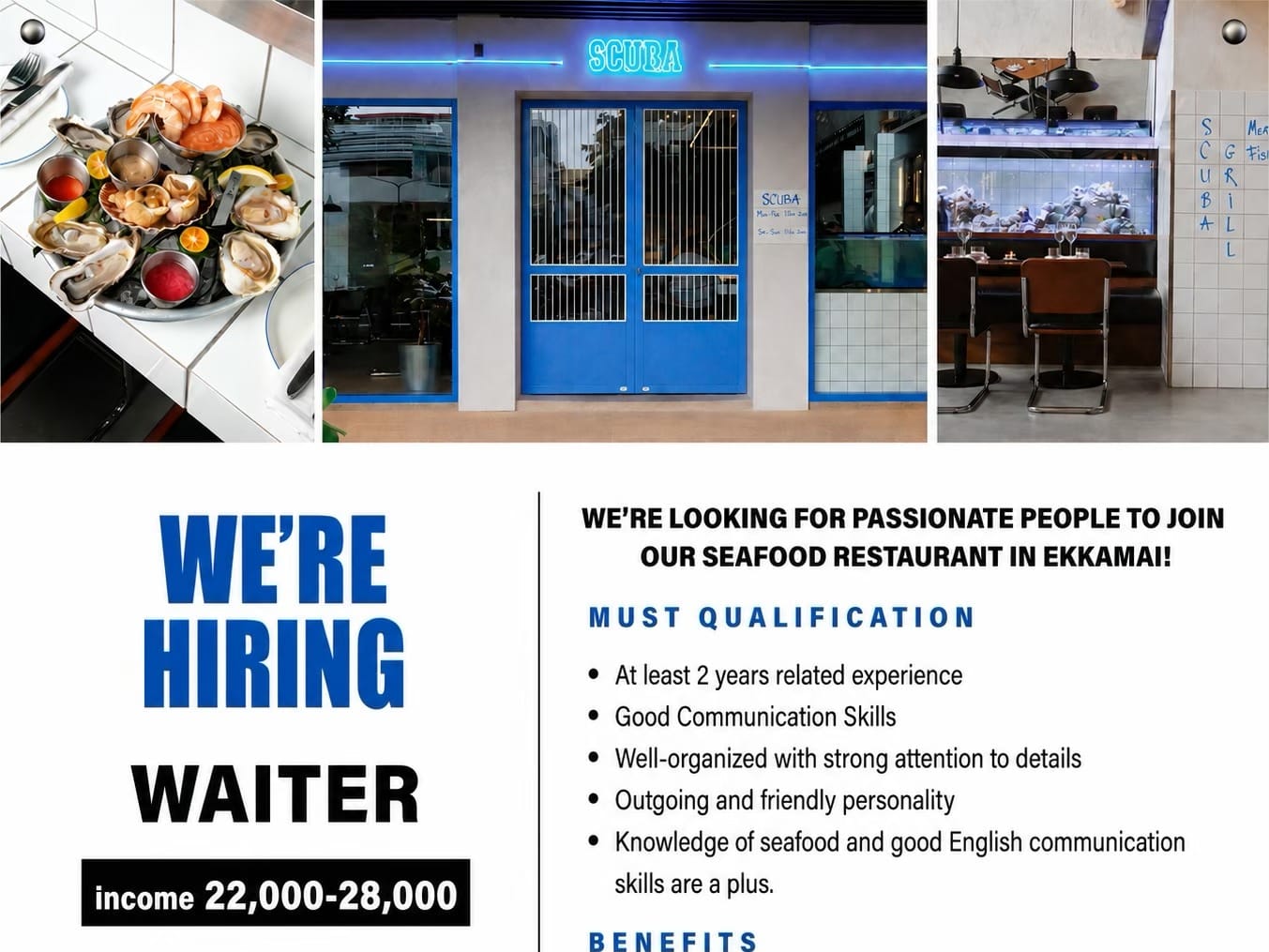 Waiter/Waitress workplace