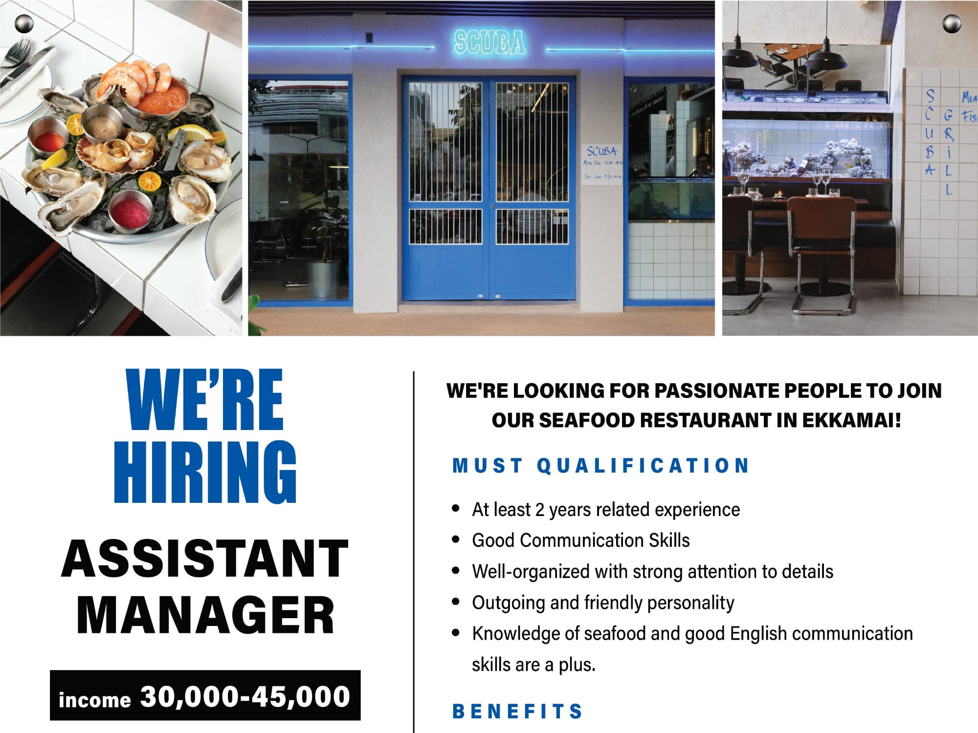 Asst. Manager workplace