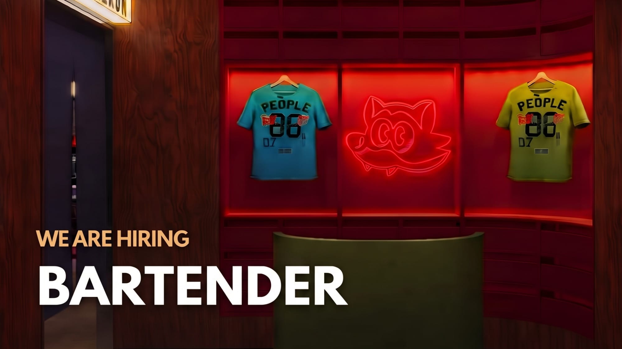 BARTENDER workplace